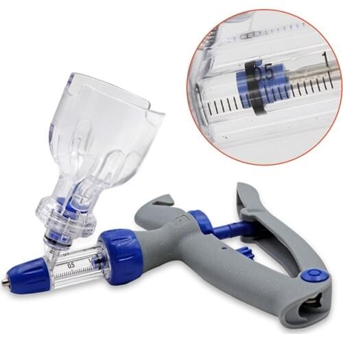 1 Pcs 2ml 5ml Veterinary Continuous Vaccine Injection Poultry Adjustable Automatic For Chicken Duck Pig cow sheep Pet Douche