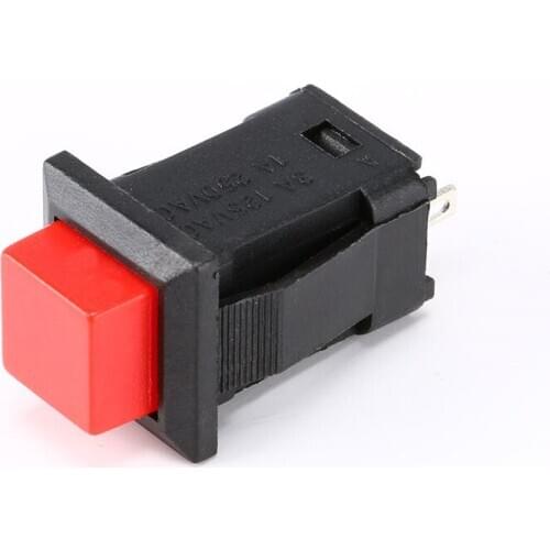 10pcs DS-429 button switch with lock self-locking without lock self-reset button switch red green