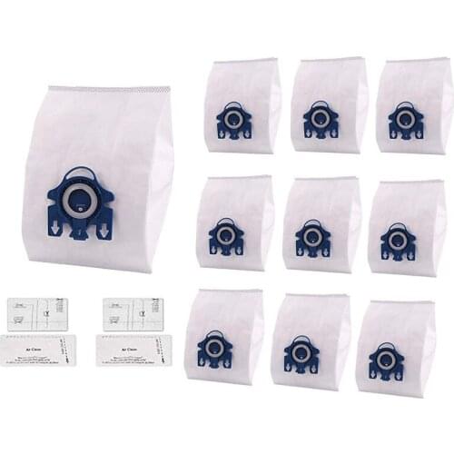 12Pcs Vacuum Cleaner Accessories for Miele GN AirClean 3D Efficiency Dust Bag, GN Vacuum Bag
