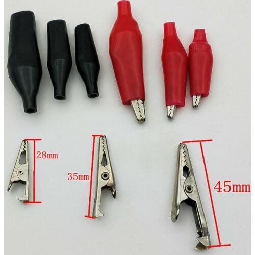 2000pcs Mini Clamp Test Probe Alligator Clip (red+ black)