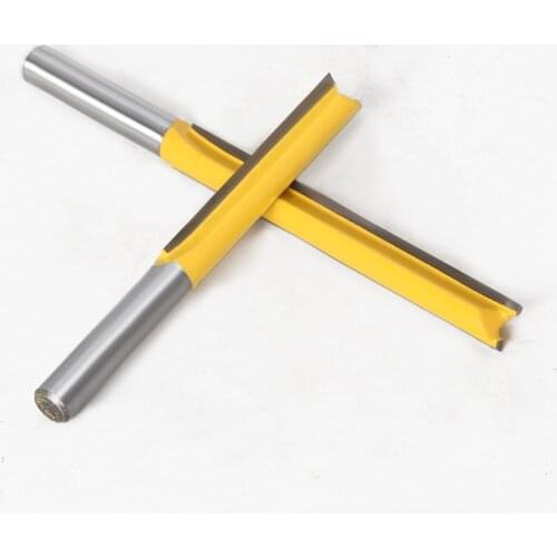 8mm Shank Lengthen Flush Trim Router Bit Carbide Tipped Template Trim Tool Woodworking Milling Cutter