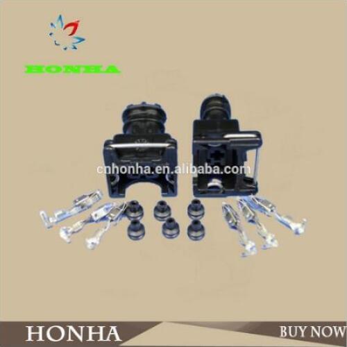 Promotion! 100 Kit 2 Pin Way AMP Replacement Waterproof Electrical Wire Connector Plug 282189-1