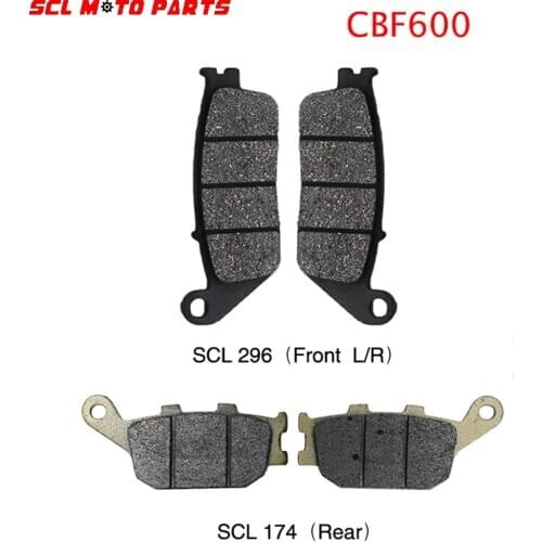 ALconstar-Motorcycle Front & Rear Disc Brake Pads System Race For Honda CBF600 2004 2005 2006 2007 2008 2009 2010 2011 2012 2013