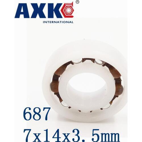 Axk 687 Pom (10pcs) Plastic Ball Bearings 7x14x3.5mm Glass Balls 7*14*3.5mm
