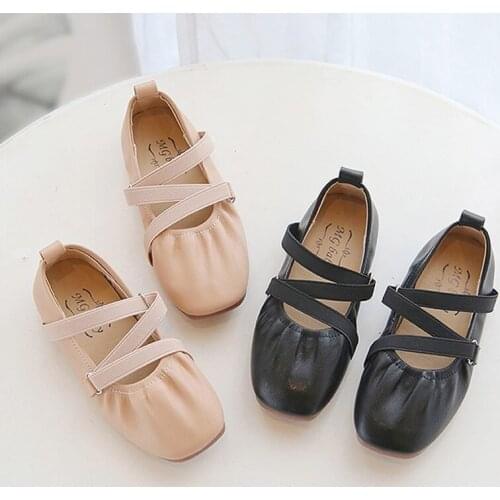 Spring and Autumn Girls Ballet Flats Cross-tie Princess Shoes Girls Dance Shoes Children Flat Sequins Toddlers Infants Children