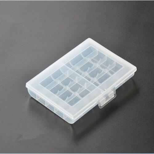 Free shipping High quality Hard Plastic Battery Protective Storage Boxes Cases For 10 AA AAA 14500 10440 batteries