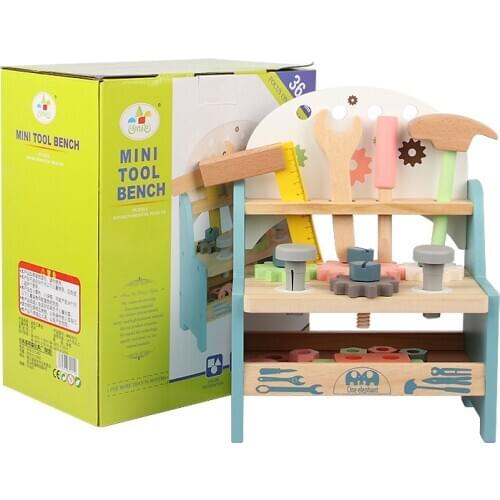 Kids DIY Tool Set Kit Educational Toys Simulation Repair Tools Toys Wooden Game Learning Engineering Puzzle Toys Gifts For Boy