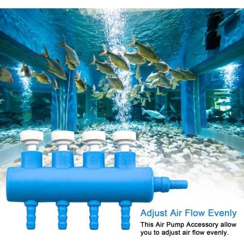 Aquarium Air Splitter Valve Oxygen Distributor Aquarium Air Pump Hose Split Flow Connector Fish Tank Air Pump Accessories