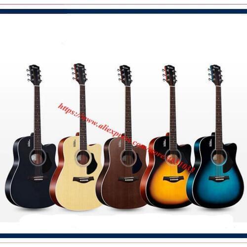 Guitarra - Single board guitar 41" beginner folk wood guitar - student guitar