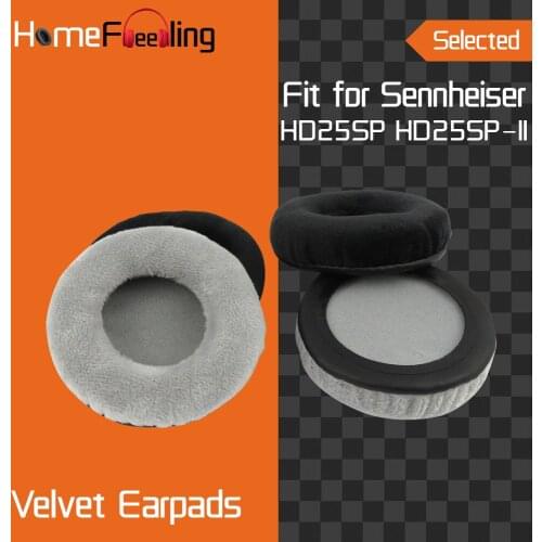 Homefeeling Earpads for Sennheiser HD25SP HD25SP II Headphones Earpad Cushions Covers Velvet Ear Pad Replacement