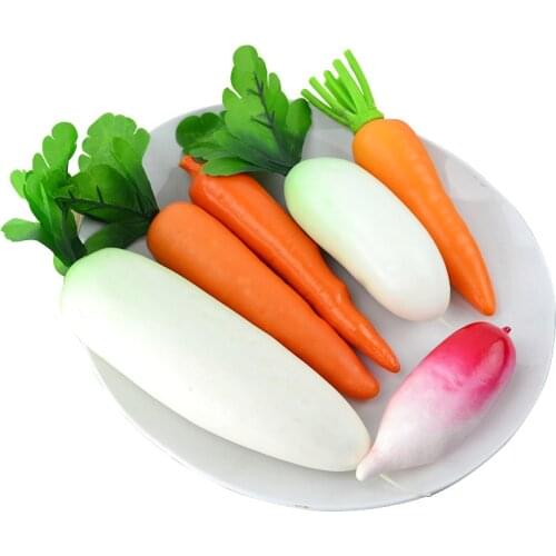 Artificial Carrots Foam Fake Fruit Vegetables Simulation Carrot Model Wedding Birthday Easter Party Decor Photo Props Kids Toys