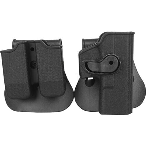 Glock Gun Holster Polymer Retention Roto Holster 9mm Double Magazine Holder Fits Glock 17