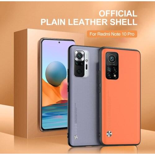 Leather Shockproof Protect cover For Xiaomi redmi note 10 Pro 10S NOTE10 note 10 s note10 5G NOT10 4G Silicone Frame Case