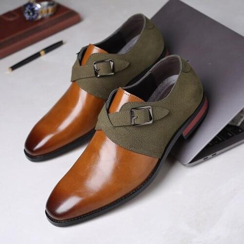 Loafers Men Dress Shoes Leather Italian Office Shoes Men Formal Brand Wedding Shoes Men Elegant Coiffeur Sepatu Slip On Pria
