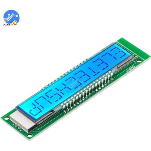 SPI LCD Display Module LED Module 10 Bit 16 Segment Module Digital Segment Tube With Blue Backlight TM1622 Chip DM8BA10 NO PIN