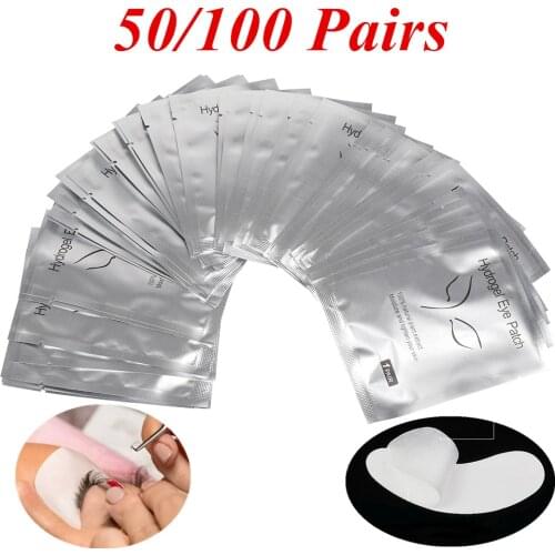 50/100 Pairs Eyelash Extension Stickers Eye Pad Eyelash Extension Paper EyePads Eyelash Extension Protection Tools Eyepatch
