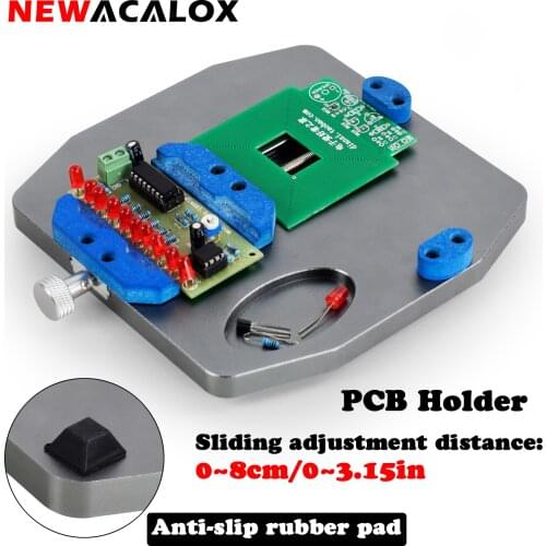 NEWACALOX Soldering PCB Fixing Clip Soldering Station Welding PCB Holder Tool for Mobile Phone/Circuit Board Repair Fixture