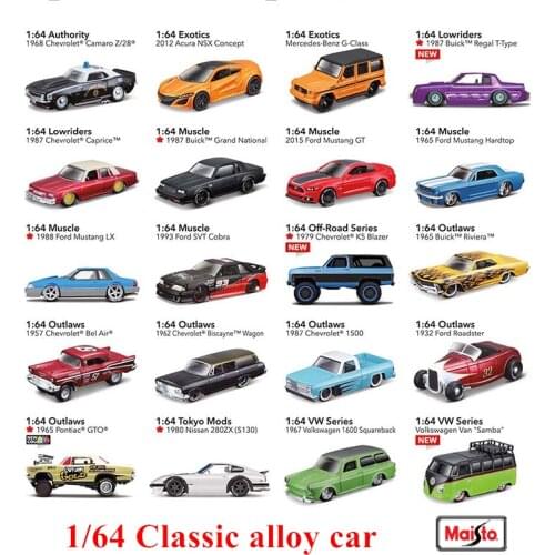 Maisto 1:64 latest classic classic car static car model alloy die-casting car model collection gift toy