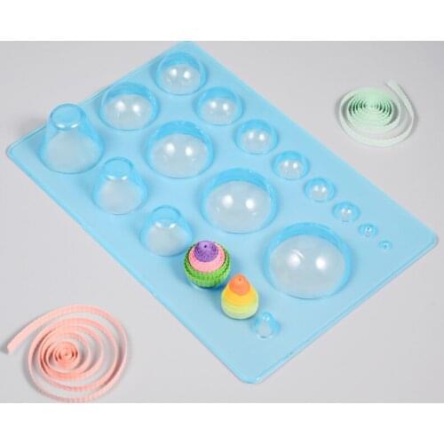 2021 New DIY Paper Crafts Tool Plastic Paper Quilling Half Ball Mini Papercraft Mould Making Board Quilled Creation Art