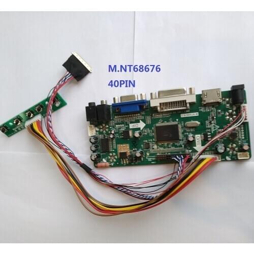 For B156XW02 V0 1366X768 M.N68676 screen panel 2019 monitor HDMI LED VGA LCD driver card DIY DVI Controller board kit