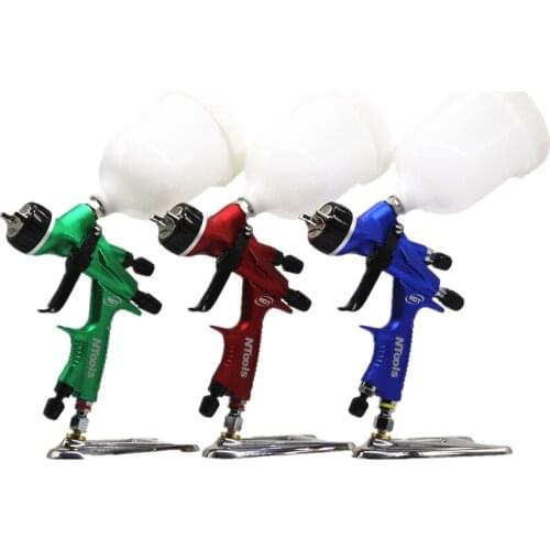 Spray Gun With 600cc And 400cc Quick Connection PPS No-Wash Cap Car Paint Air Spray Gun Spray Gun Paint Mixing Cup Airbrush