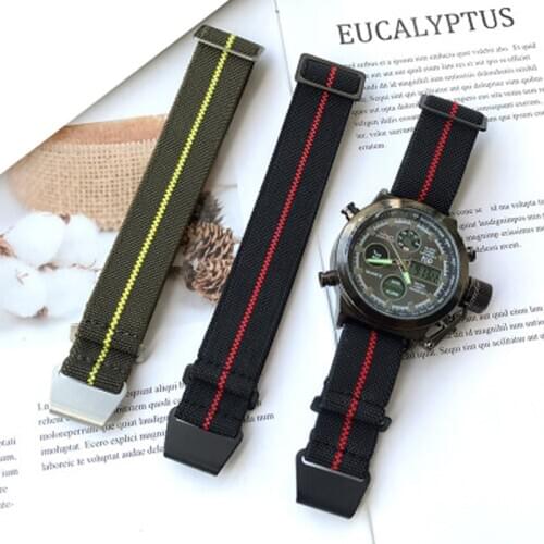 20mm 22mm Elastic band for Samsung galaxy 3 watch 46mm 42mm gear s3 nylon strap active 2 40 44mm sport band for amazfit Bip Paca
