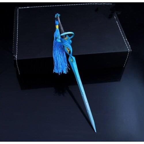 Alloy sword 22cm animation game peripheral Li Baiming sword drag weapon knife full metal crafts key chain pendant weapon model