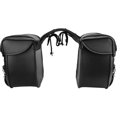 For Ducati Saddle Bag Waterproof PU Leather Travel Bag For Softail For Sportster XL 883 1200 For Indian Scout 2015 iron