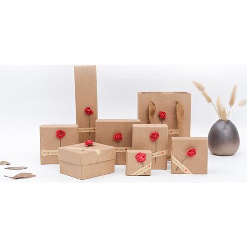 Jewelry Boxes For Rings Earrings Rose Sunflower Beautiful Gift Boxes 5cm Diameter Packaging