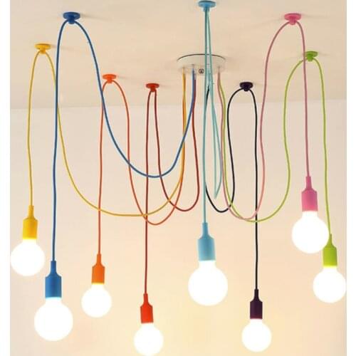 Modern DIY 3/4/6/8/10/12 Heads Chandelier Light Stylish Silica Gel Chandelier Lamp Decorative hanging Lighting For Living Room