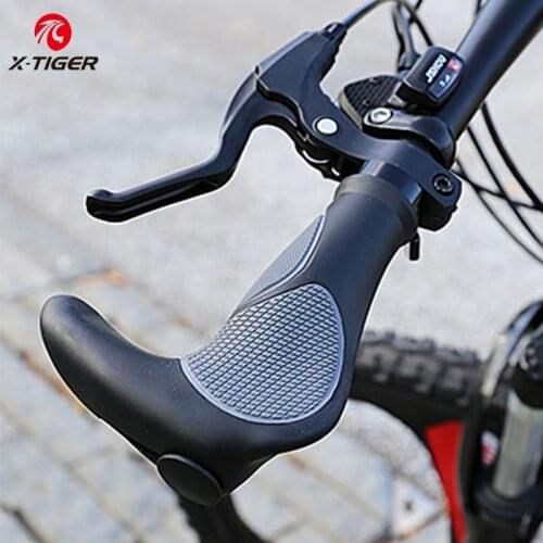 X-TIGER Bicycle Handles Bike Grip MTB Shock-absorption Bicycle Handlebar Horns Road Anti-Skid Bike Handlebar Bicycle Accessories