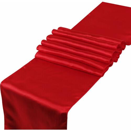 1PCS 30cm*275cm Satin Table Runners For Wedding Party Decoration Modern Table Runner Decor For Home Hotel Wedding Decoration