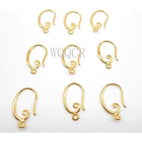 10PCS New womens Earrings Ear Hooks DIY Fashion Jewelry Found Accessories Gold 925 Silver Earring Backs Rose Gold DIY Jewelry