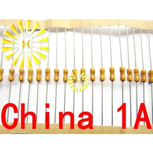 100PCS x 0.5A 1A 2A 3A 5A 7A 125V 2.4*7mm Axial Lead Yellow Fuse 2000mA 250V Slow Blow PICO Resistance Fuse FREE SHIPPING