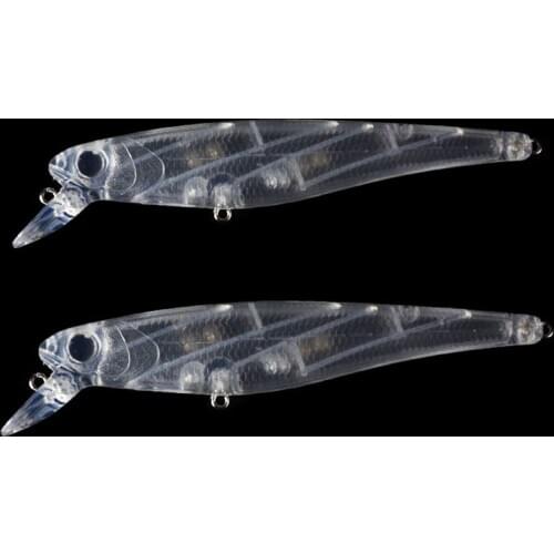 12.6CM/14G 50pcs Blank Unpainted Bait DIY Minnow Crankbait wobbler Unpainted Lure Freshwater Fishing Blank Hard Lures Isca Pesca