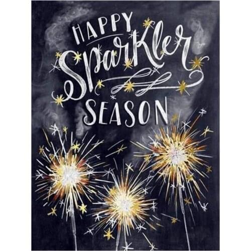 2021 New Special Offer Paintings Single Resin Round English Letter Fireworks Blackboard Diamond Painting