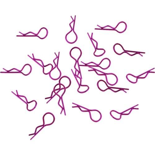 20x 9.4mm Metal Bodyshell Clips Pins R Shape For Traxxas TRX4 1/10 RC Buggy