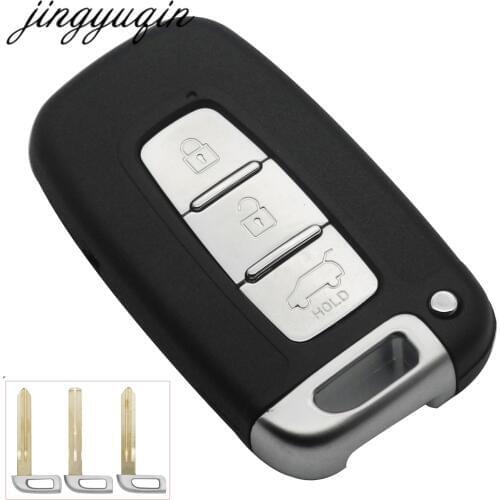Jinyuqin Car Remote Smart Key Shell Case Fob for KIA Soul Sportage Sorento Mohave K2 K5 Rio Optima Forte Cerato