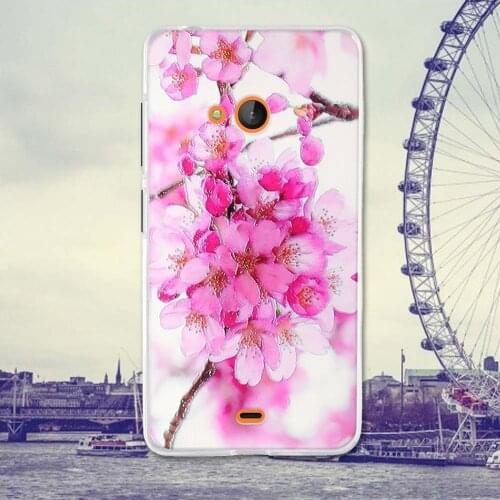 For Nokia Microsoft Lumia 540 Case Back Cover for Nokia Microsoft Lumia 540 Phone Covers Cases Soft Silicone Flower Skin