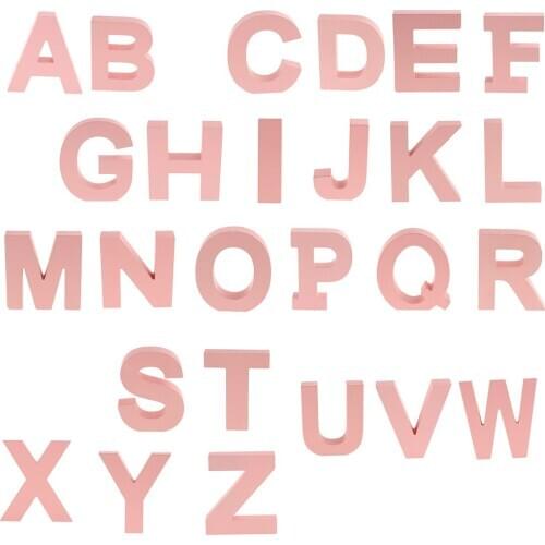 100mm Wooden Spell 26 Alphabet Letters Wall Door Address Road Name Floating Signs Marquee Letters Kids Room Decor