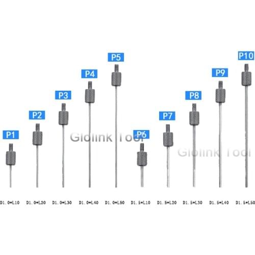 M2.5 Thread Needle Diameter HSS Dial Test Indicator Contact Point Flat Needle Dial indicator Tool Parts