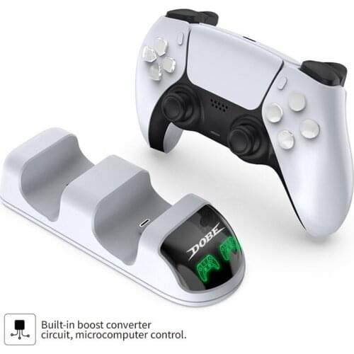 For Sony PS5 Controller Dual USB Fast Charging Dock Base LED Indicator, Desktop Display Stand And Charging Cable PS5 Accessories