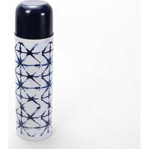 Tmall Home Design Thermos Blue Cross Pattern 500ML-101785