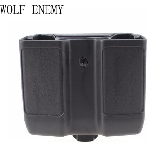 Double Stack Magazine Pouch Case Universal Pistol Mag Box for Colt 1911, Beretta M92 M9 , Sig P226, HK USP ,Glock 17 19