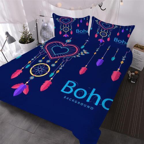 Exotic 3-piece set of mandala quilt 3D retro ethnic quilt cover Indian bohemian printed quilt bohemian bedding adult quilt set