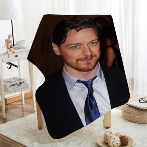Musife Custom James McAvoy Flannel Blanket Design Your own Blanket Flannel Blankets for Sofa DIY Dropshipping