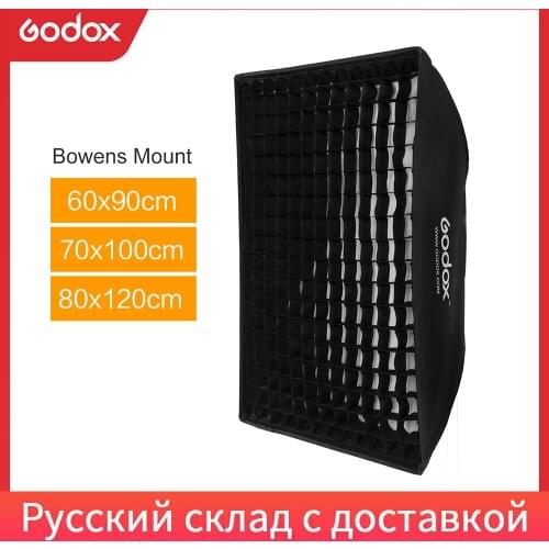 Godox 24"x 35" 60 x 90cm Honeycomb Grid Softbox soft box with Bowens Mount for Studio Strobe Flash Light DE400 DE400 SK300 SK400