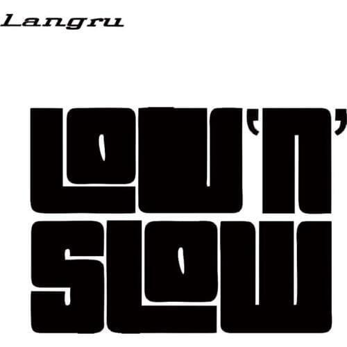 Langru Car Styling For Low N Slow Car Styling Sticker Static Haters Vinyl Decal Exaggerated Lovely Bold Font Jdm
