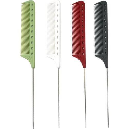 Metal Tail Comb Stainless Steel Pintail,Lightweight Rat Tail Styling Combs for all Hair Types Fine Tooth