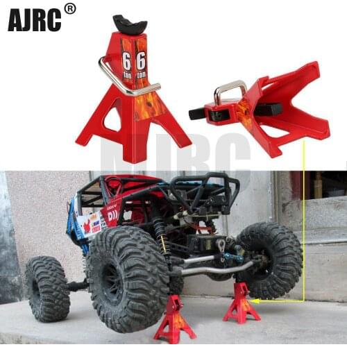 2pcs/set RC Cars Metal Jack Stands Repairing Tool for 1/10 RC Climbing Car Crawler Diecasts Vehicles Model Parts Accessories Toy